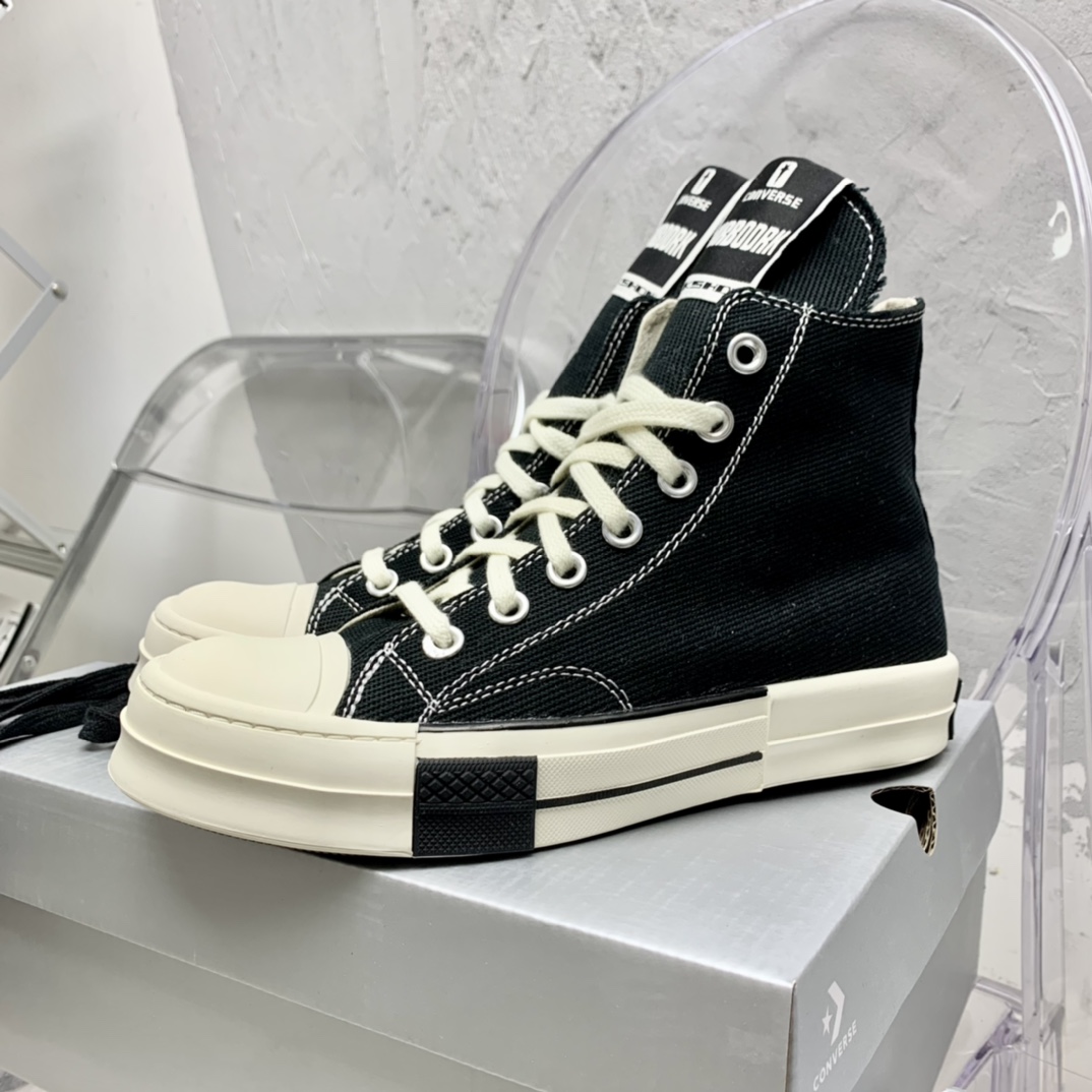 Rick Owensx Converse x  Drkshdw Drkstar Hi Sneakers - PerfectKickZ