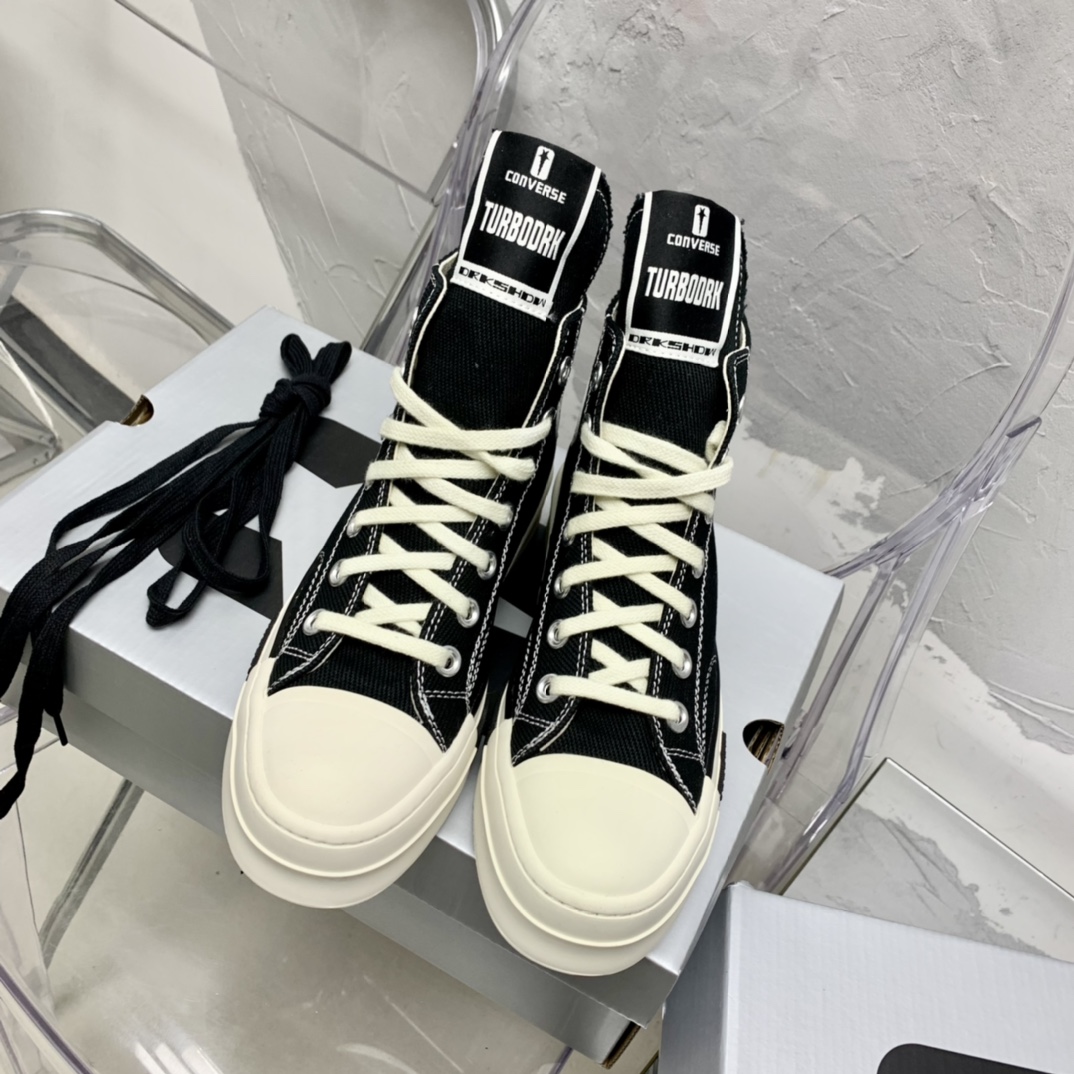 Rick Owensx Converse x  Drkshdw Drkstar Hi Sneakers - PerfectKickZ