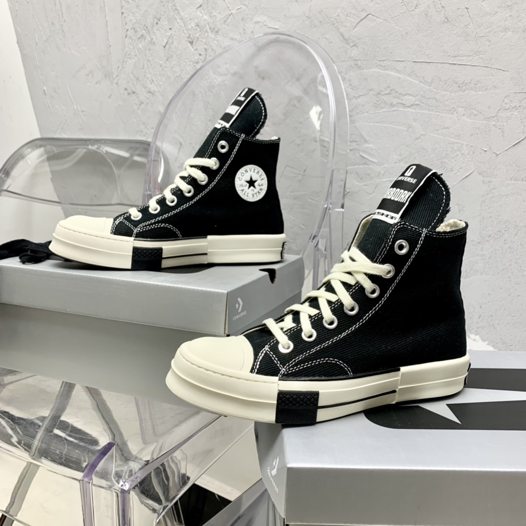 Rick Owensx Converse x  Drkshdw Drkstar Hi Sneakers - PerfectKickZ