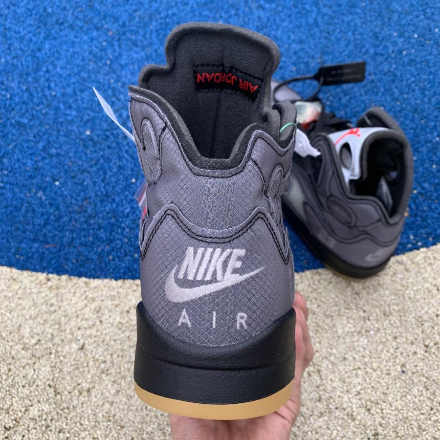 Air Jordan 5 AJ5 x Off-White OW Sneakers      CT8480-001  - 