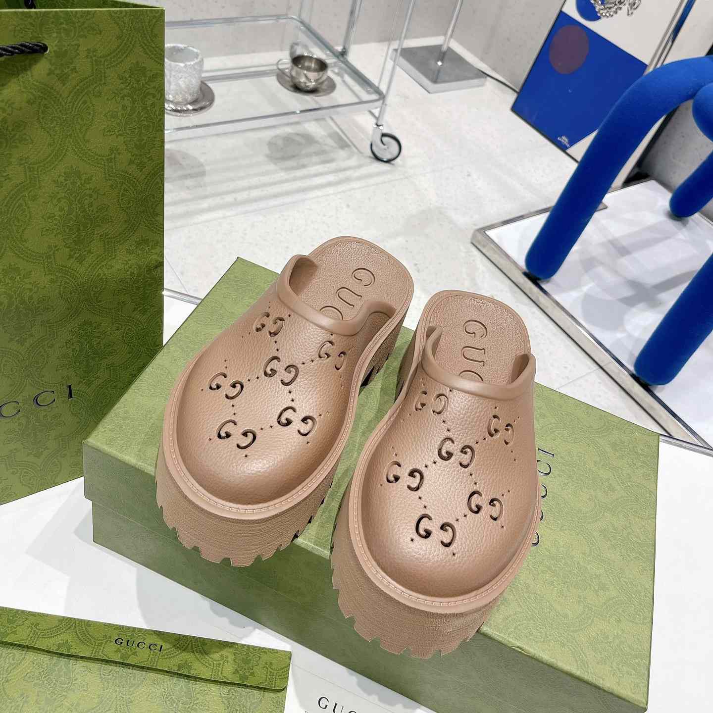 Gucci Women's GG Slip-On Sandal - PerfectKickZ