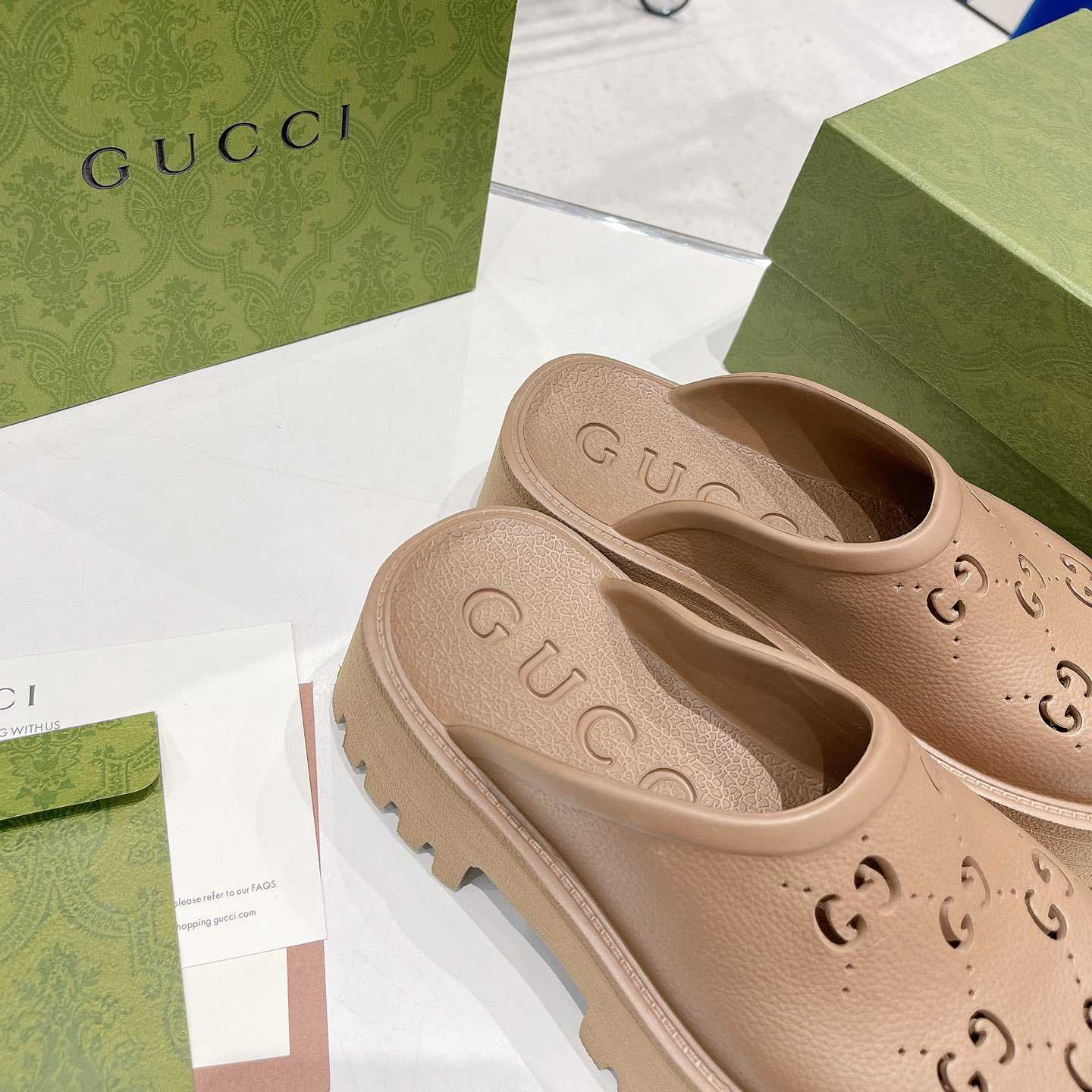 Gucci Women's GG Slip-On Sandal - PerfectKickZ