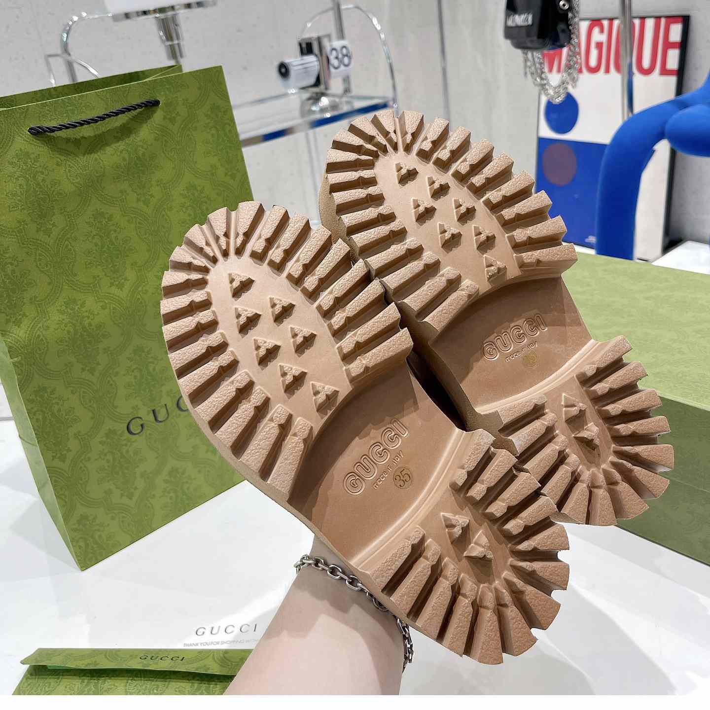 Gucci Women's GG Slip-On Sandal - PerfectKickZ