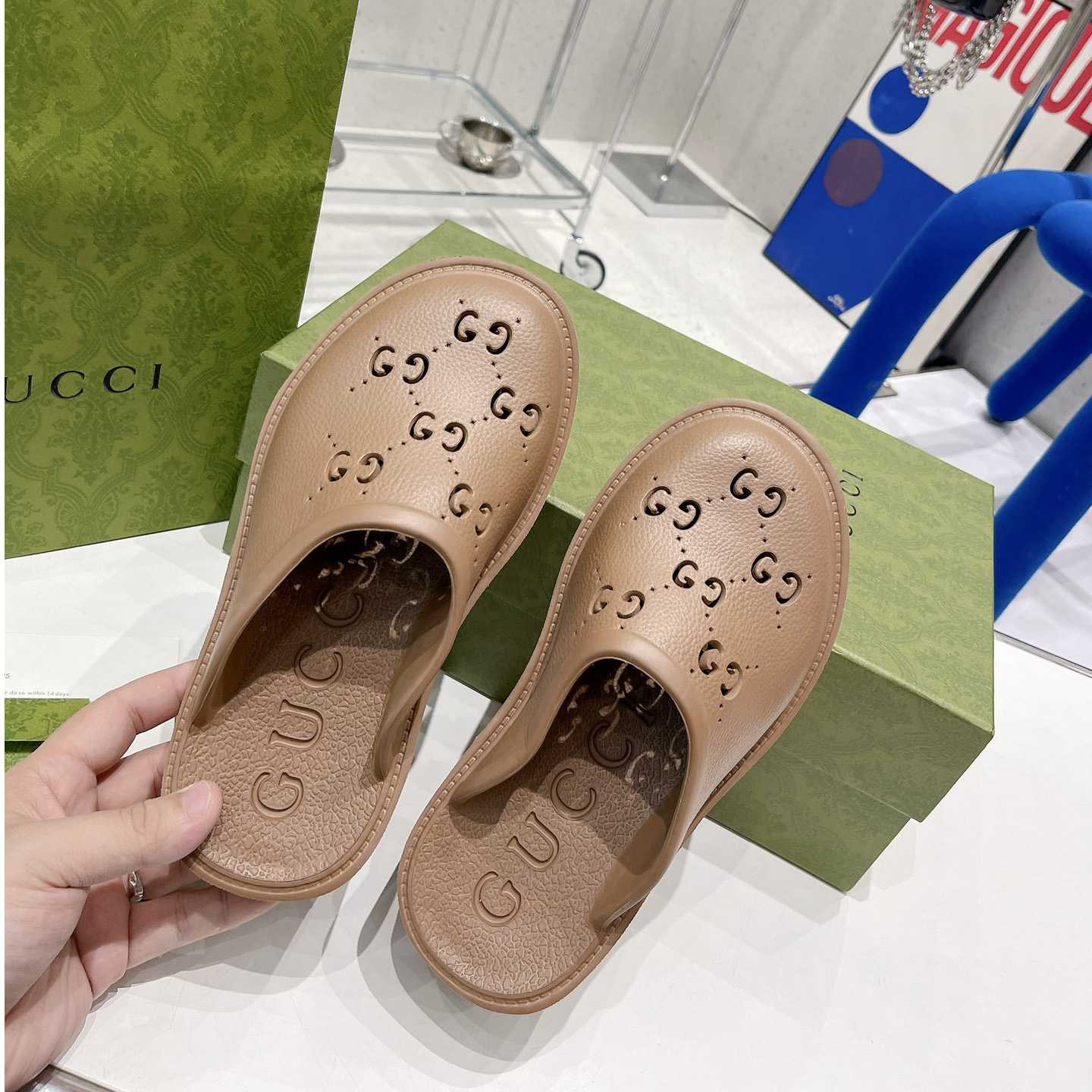 Gucci Women's GG Slip-On Sandal - PerfectKickZ