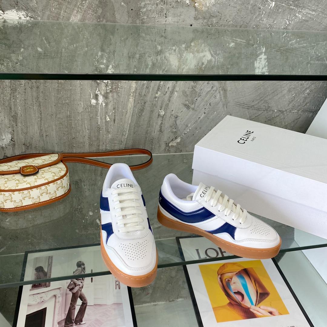 Celine Trainer Low Lace-Up Sneaker In Calfskin - PerfectKickZ