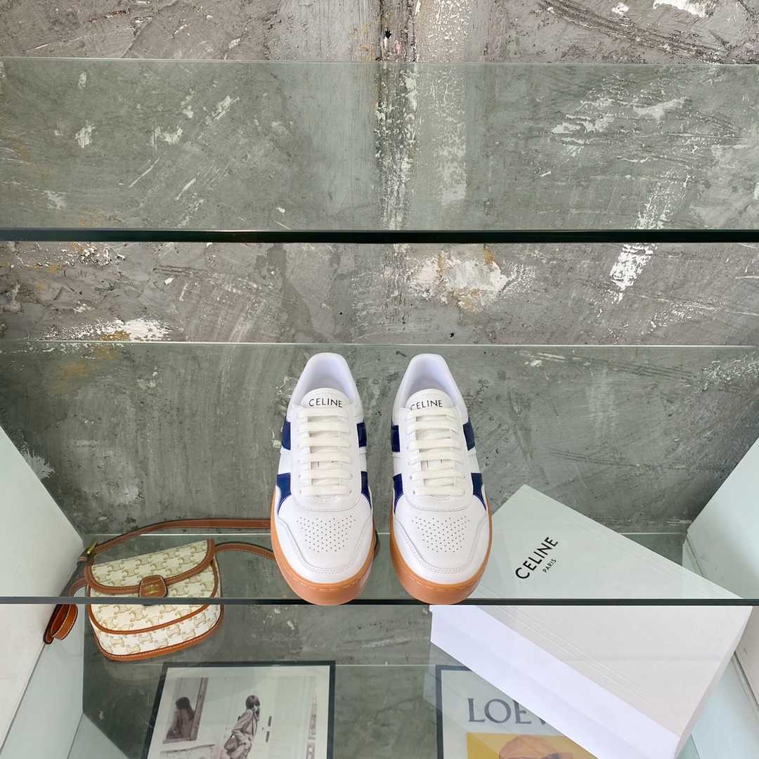 Celine Trainer Low Lace-Up Sneaker In Calfskin - PerfectKickZ