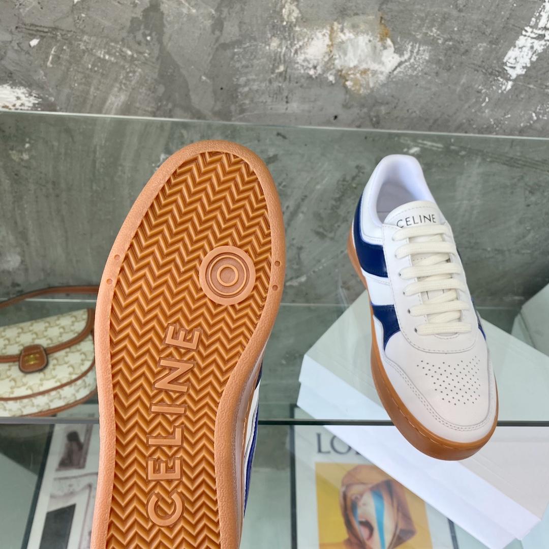 Celine Trainer Low Lace-Up Sneaker In Calfskin - PerfectKickZ