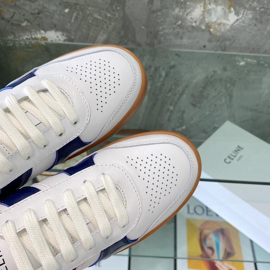 Celine Trainer Low Lace-Up Sneaker In Calfskin - PerfectKickZ