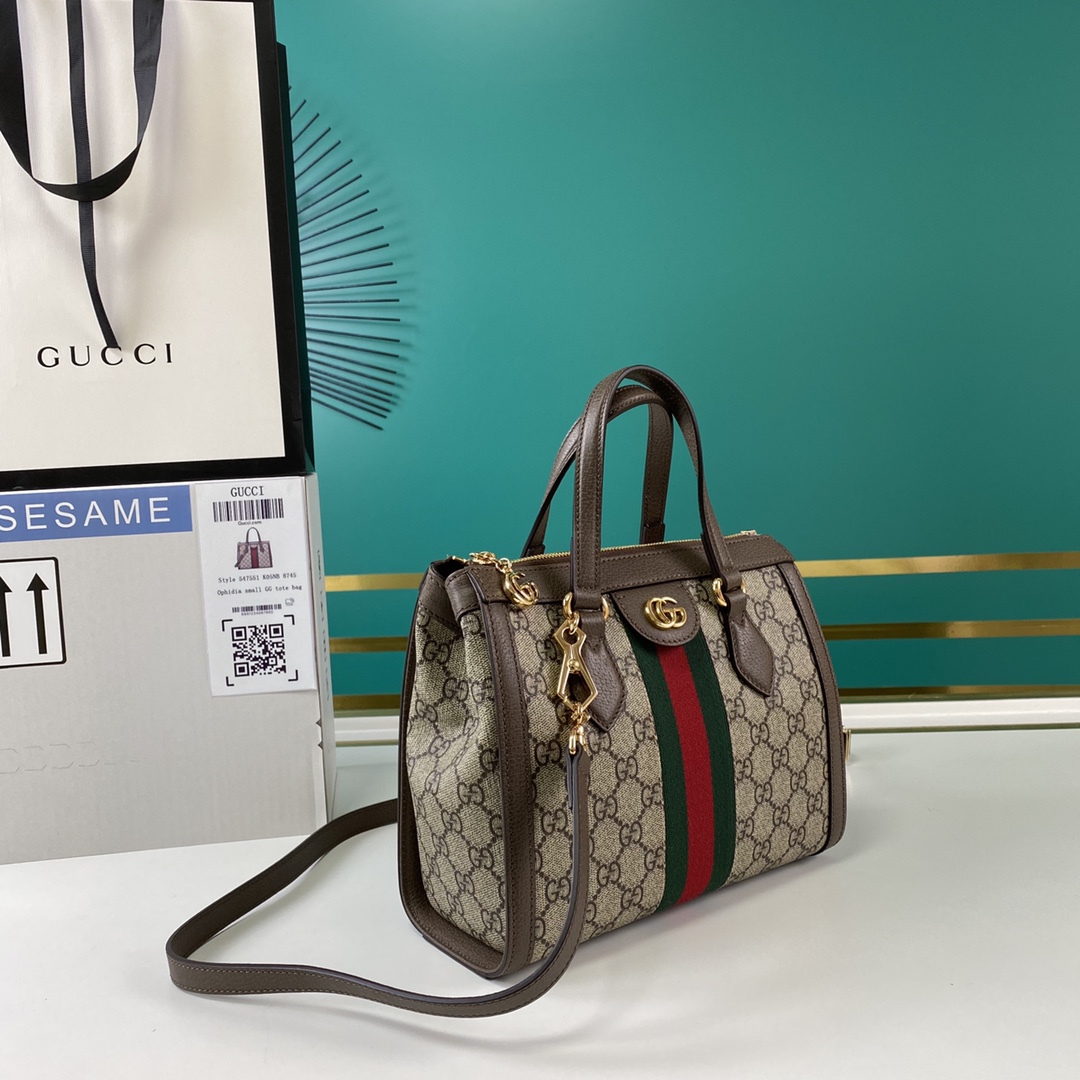 Gucci Ophidia Small GG Tote Bag(24-20-10cm) - 