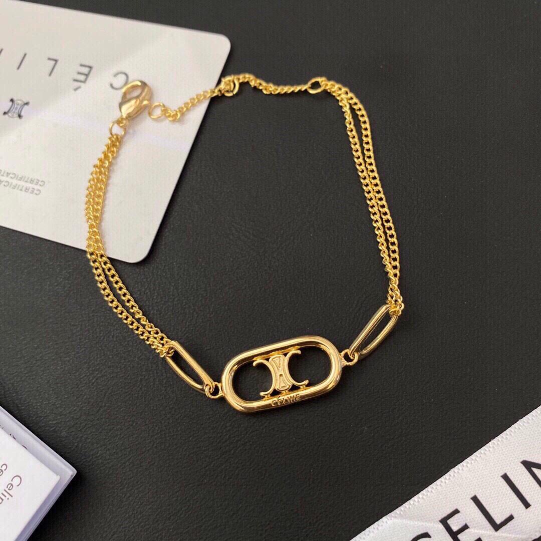 Celine Maillon Triomphe Bracelet In Brass With Gold Finish - PerfectKickZ