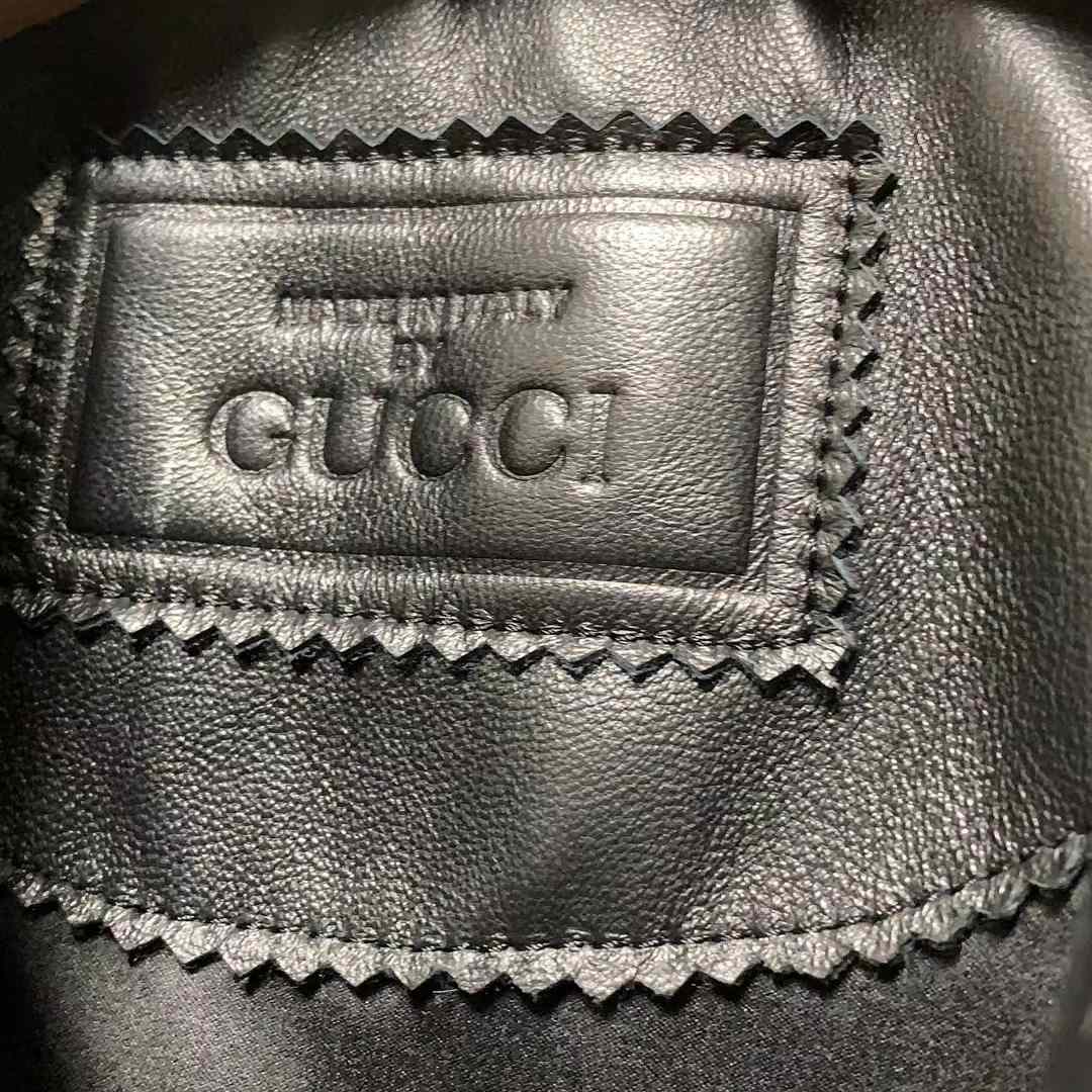 Gucci GG Leather Biker Jacket - PerfectKickZ