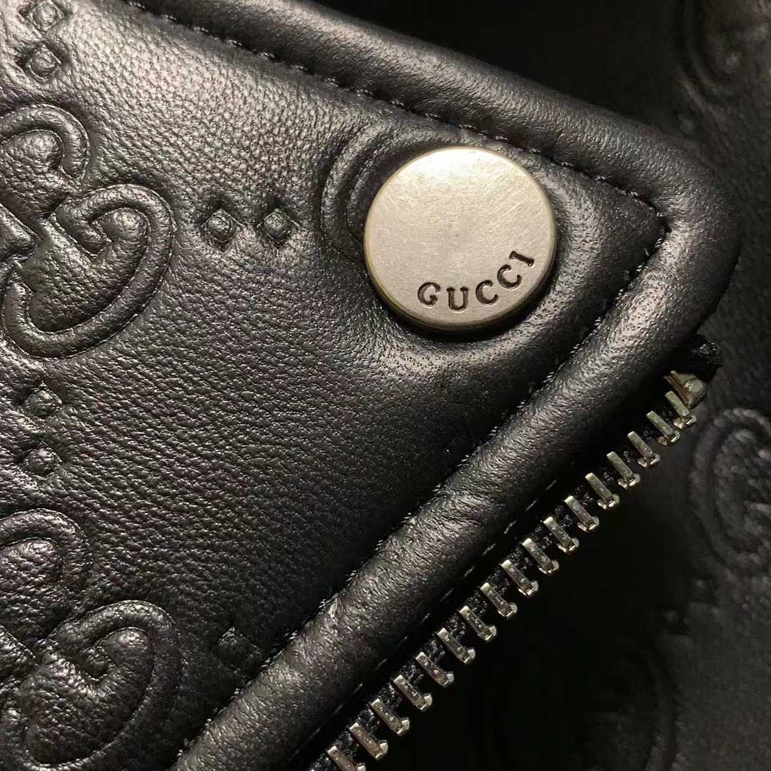 Gucci GG Leather Biker Jacket - PerfectKickZ