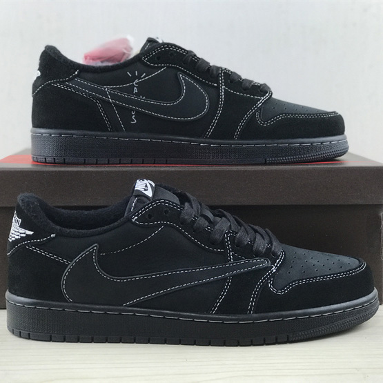 Travis Scott x Air Jordan 1 Low OG “Black Phantom” Sneaker   DM7866-001 - PerfectKickZ