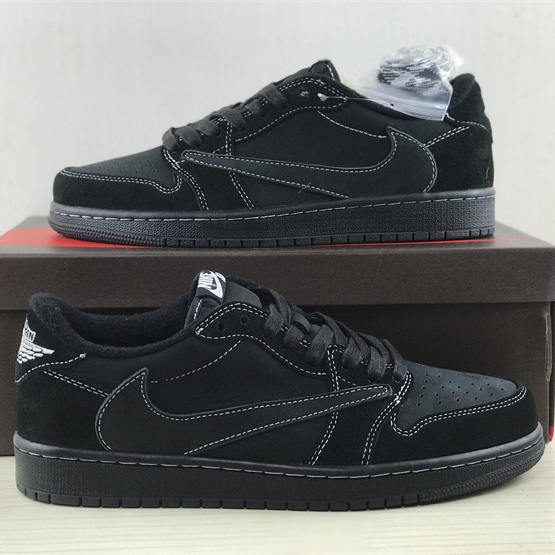Travis Scott x Air Jordan 1 Low OG “Black Phantom” Sneaker   DM7866-001 - PerfectKickZ