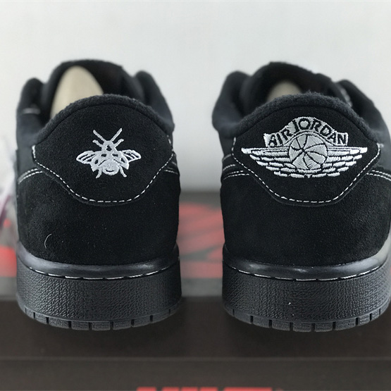 Travis Scott x Air Jordan 1 Low OG “Black Phantom” Sneaker   DM7866-001 - PerfectKickZ