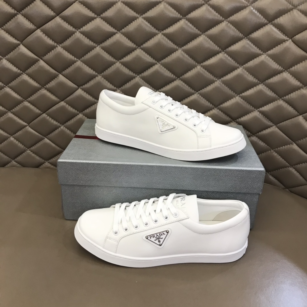 Prada Brushed Leather Sneakers(upon uk size) - PerfectKickZ
