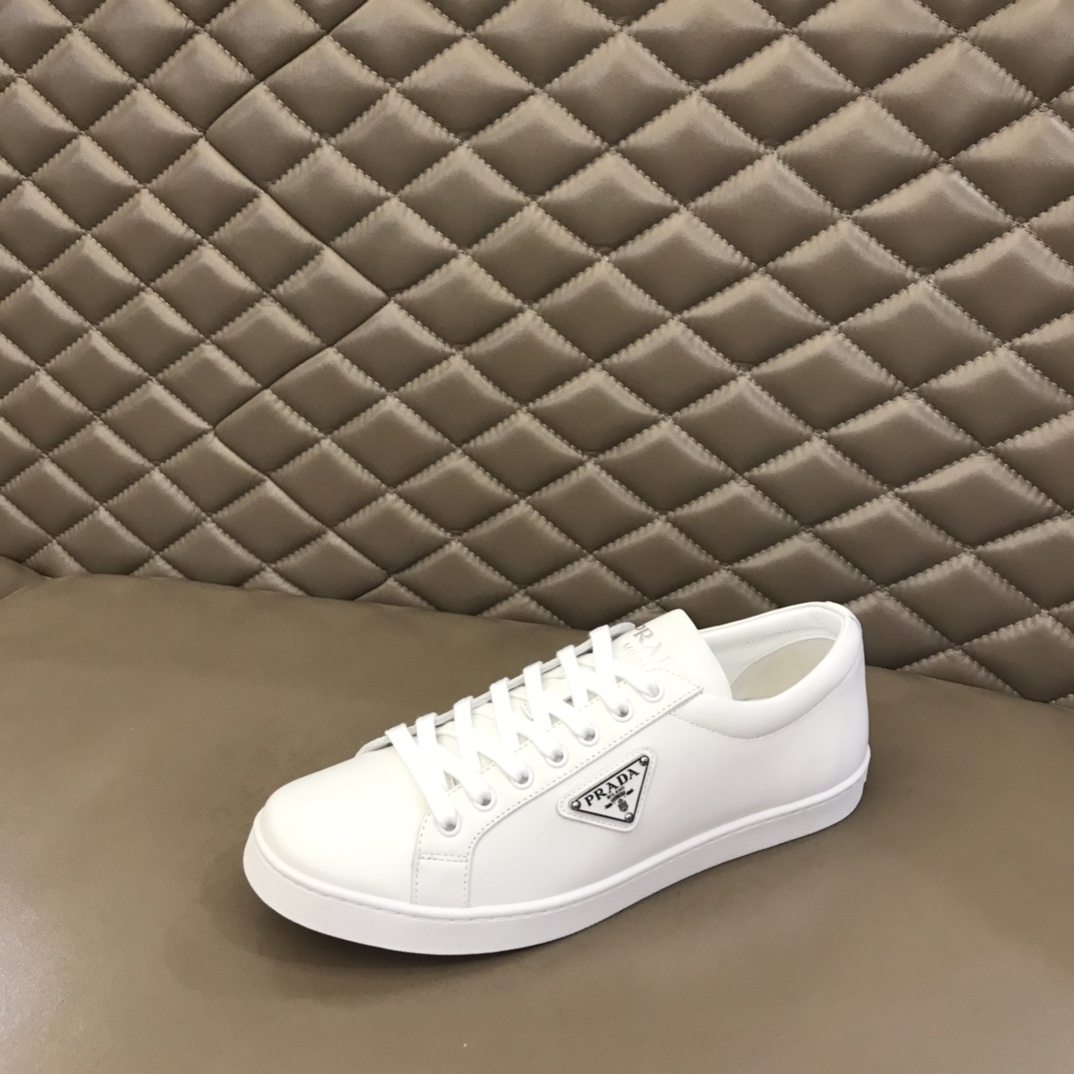Prada Brushed Leather Sneakers(upon uk size) - PerfectKickZ