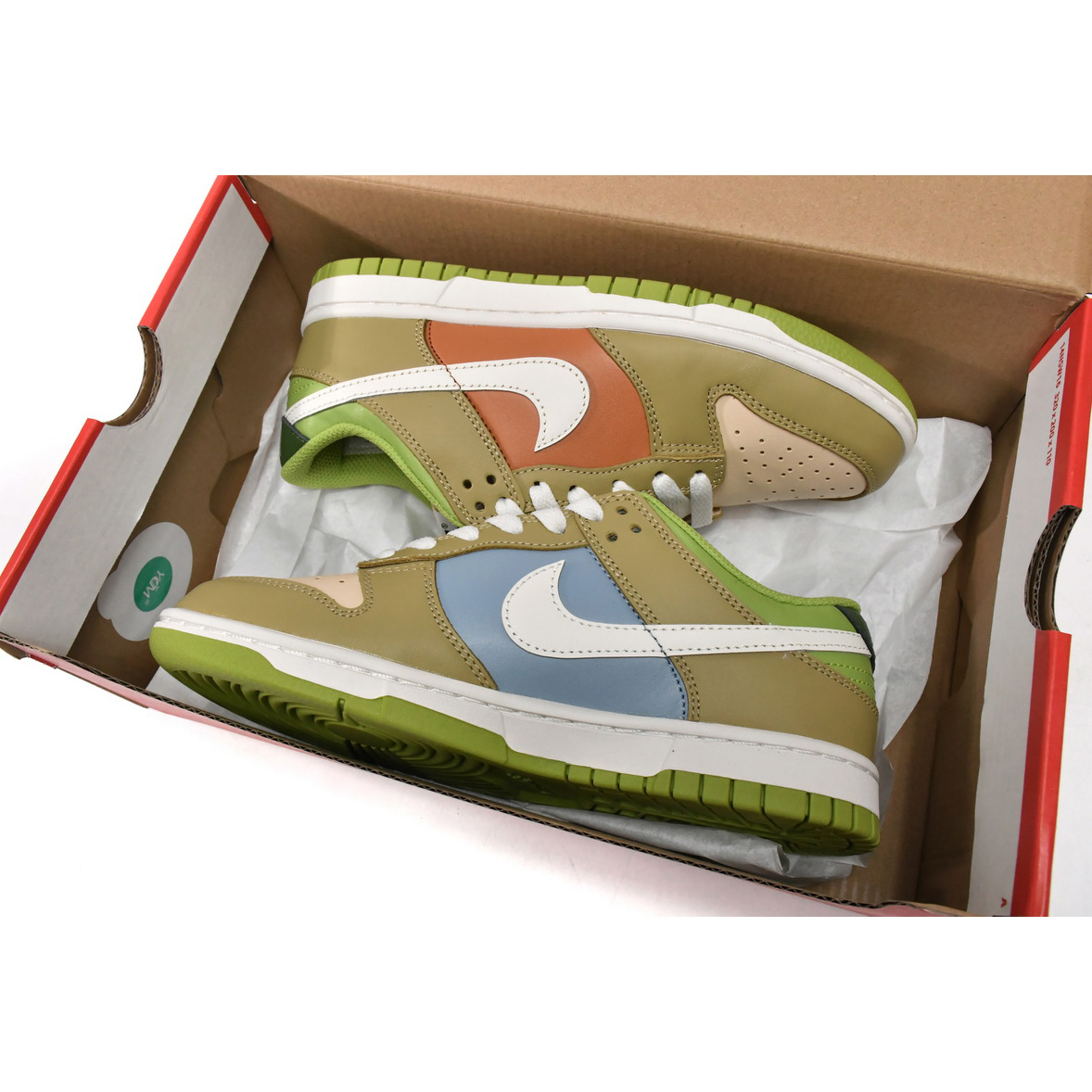  Nike Dunk Low Brown Veail Sail Vivid Green Sneaker    DV9108-711 - PerfectKickZ