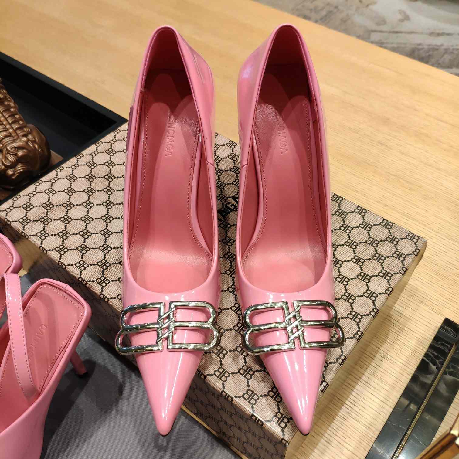 Balenciaga BB Leather Pumps - PerfectKickZ