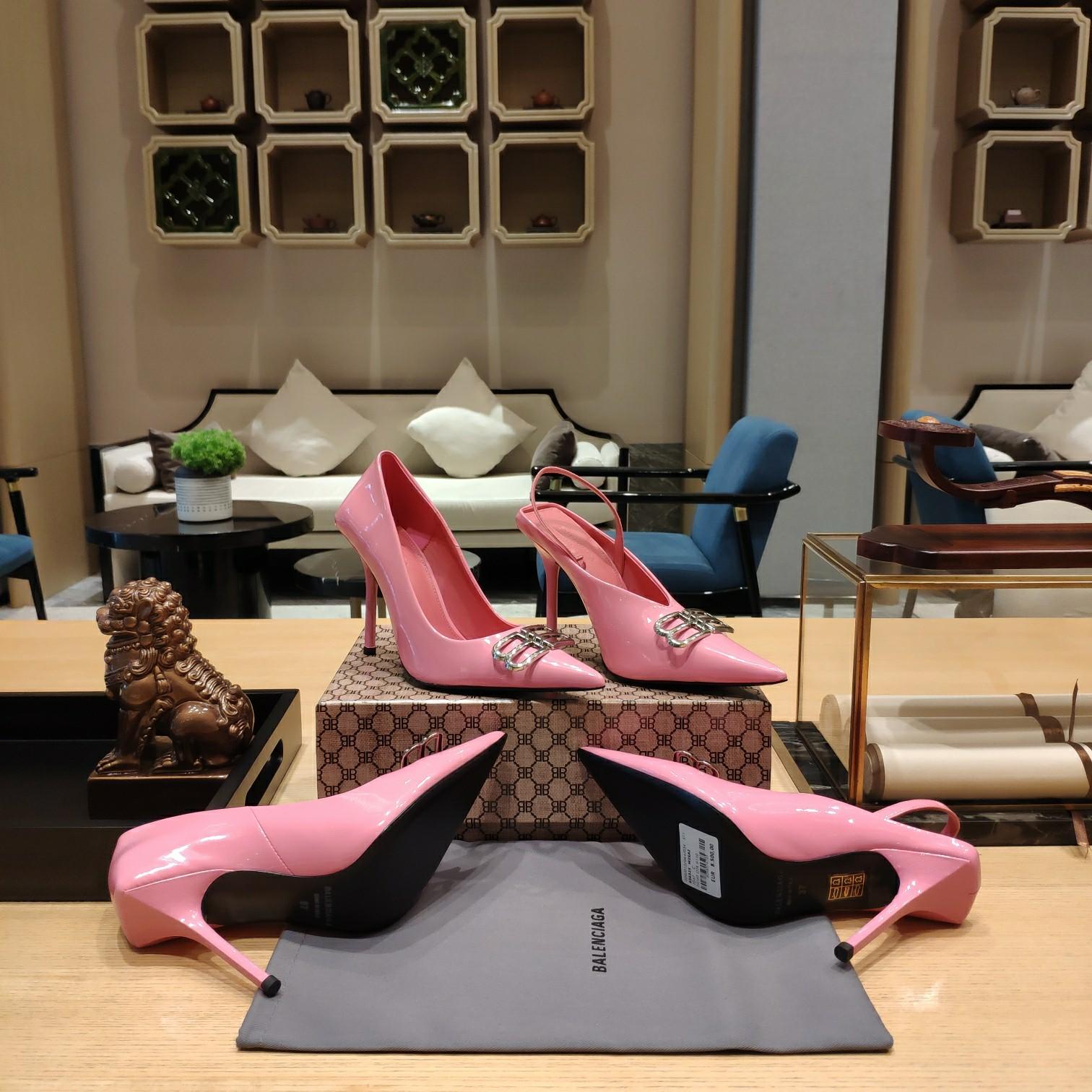Balenciaga BB Leather Pumps - PerfectKickZ