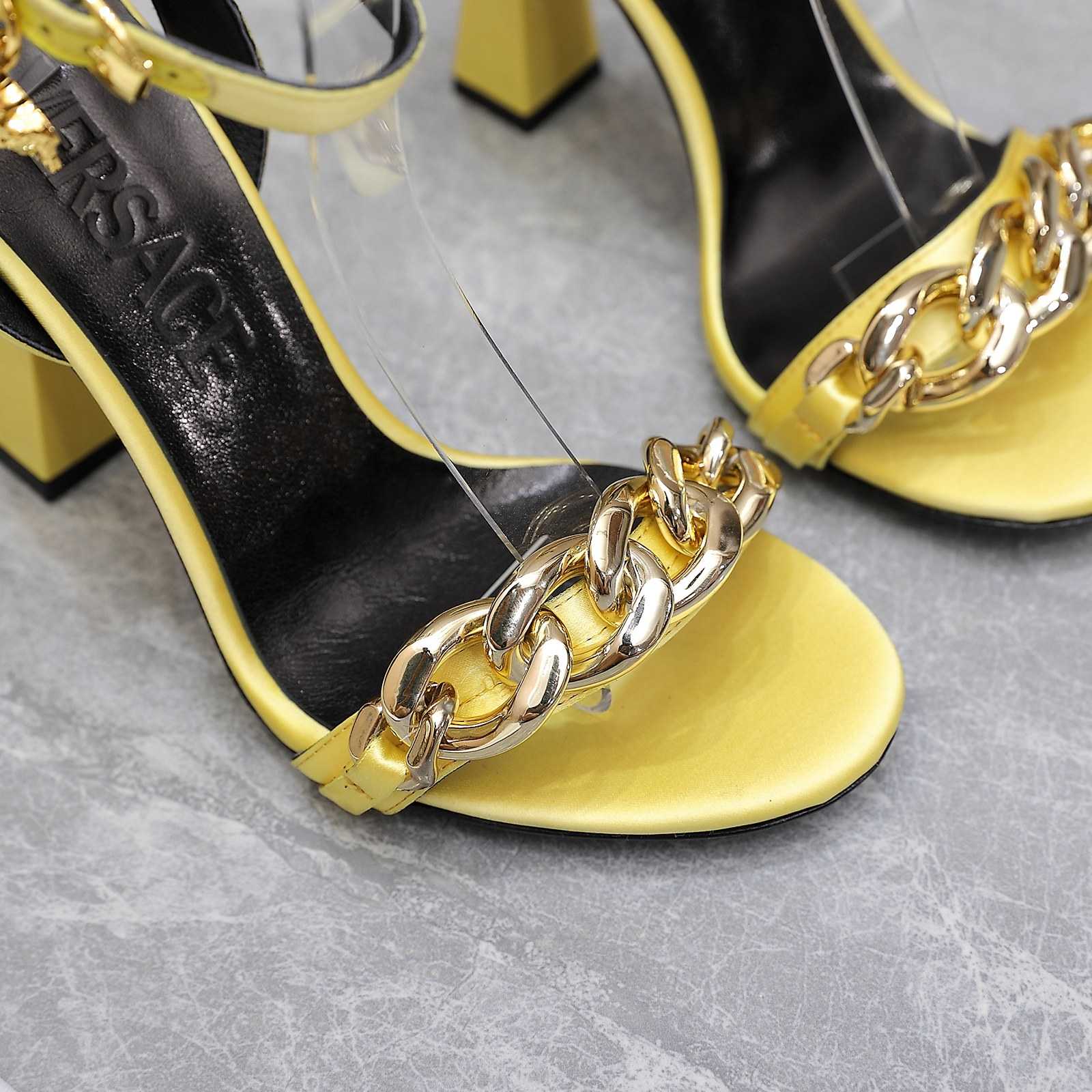 Versace Medusa Chain High Heel Sandals - PerfectKickZ