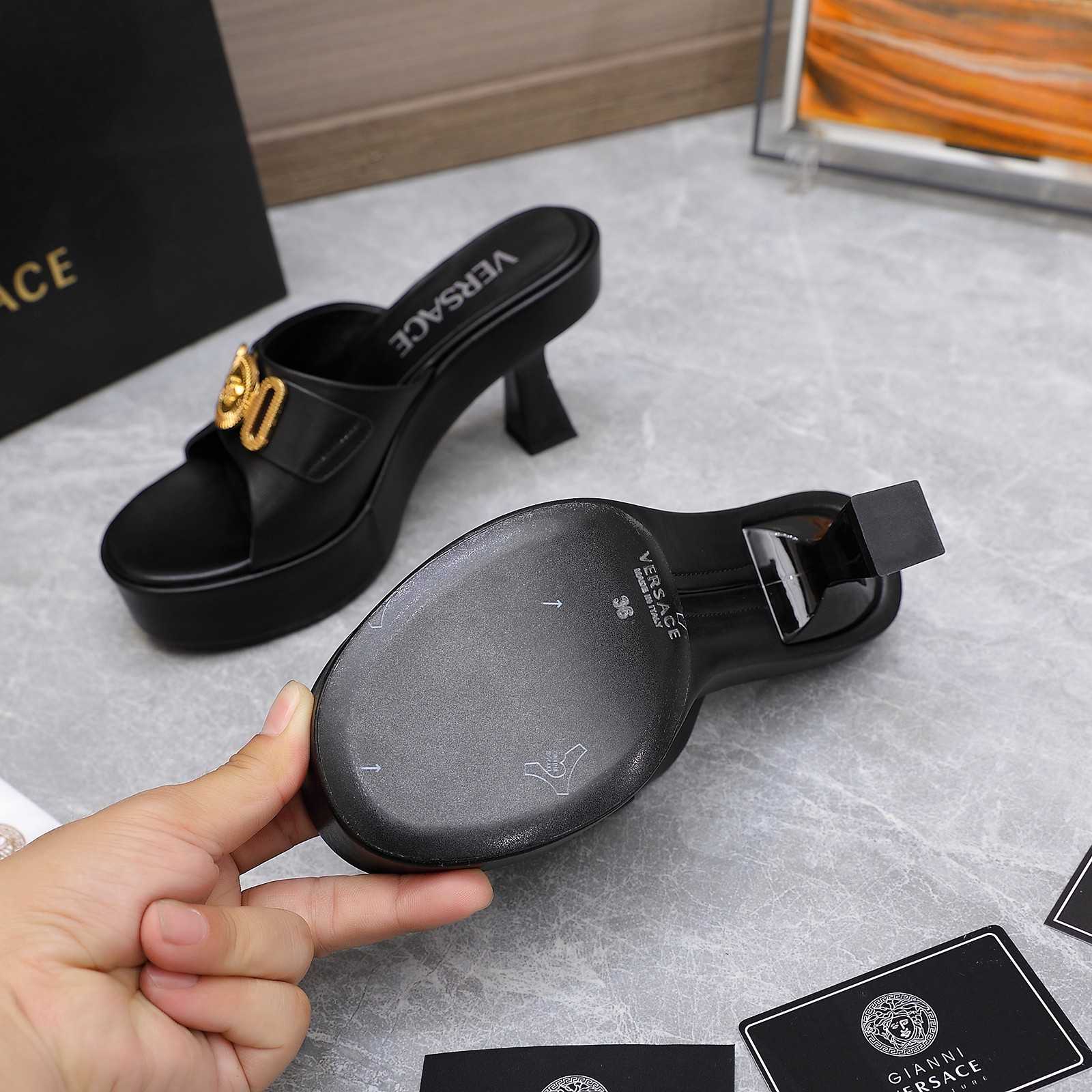 Versace Medusa Biggie Crystal Mules - PerfectKickZ
