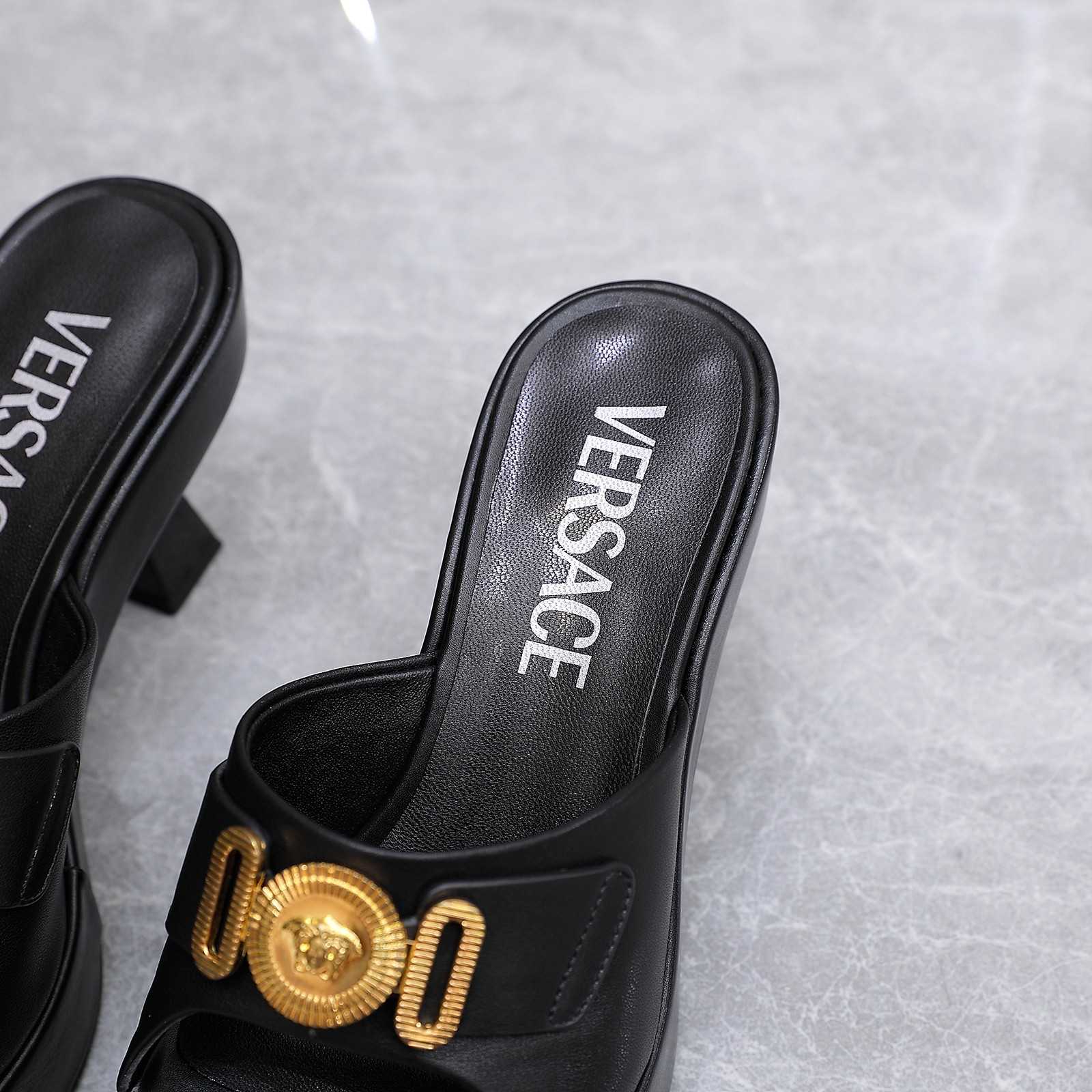Versace Medusa Biggie Crystal Mules - PerfectKickZ