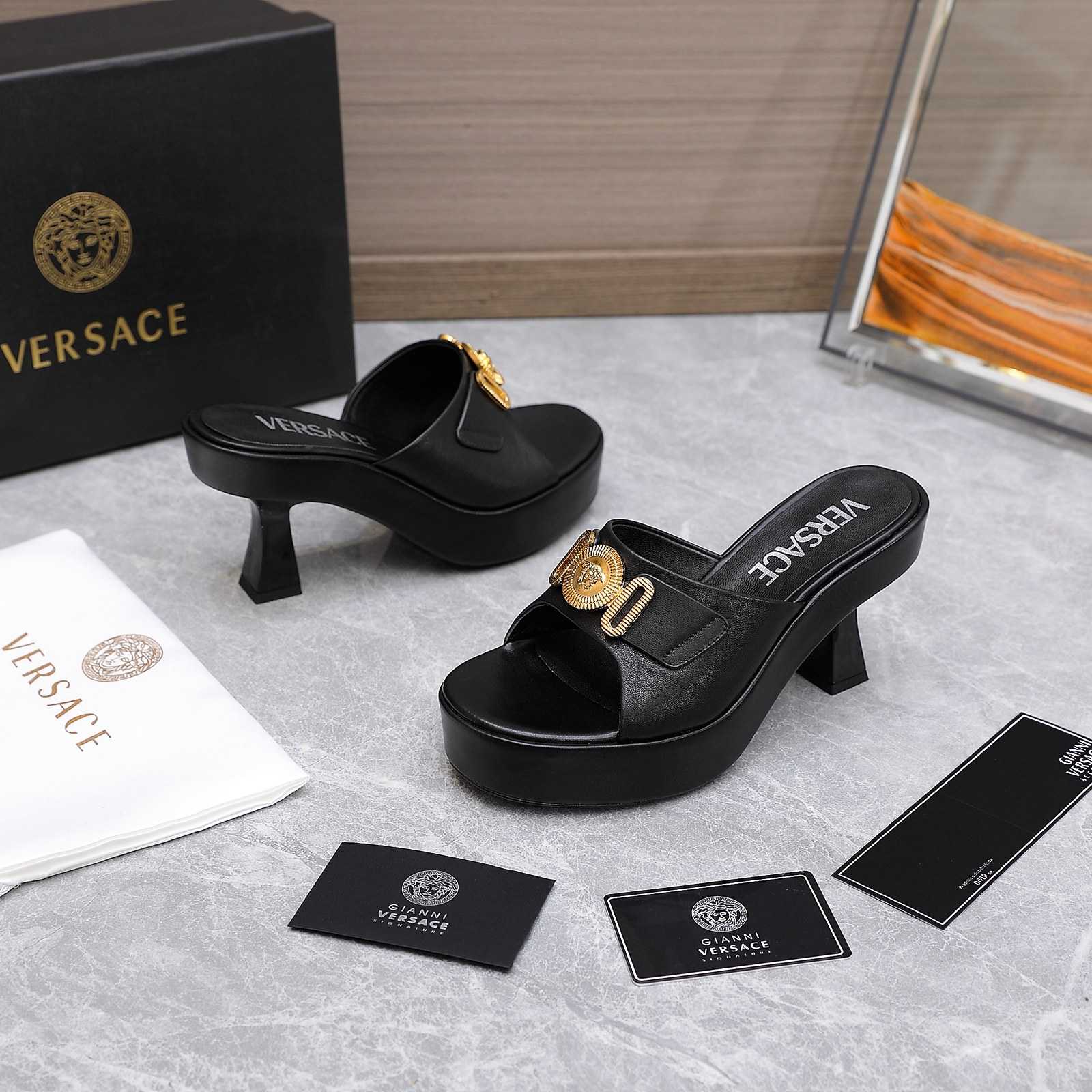 Versace Medusa Biggie Crystal Mules - PerfectKickZ