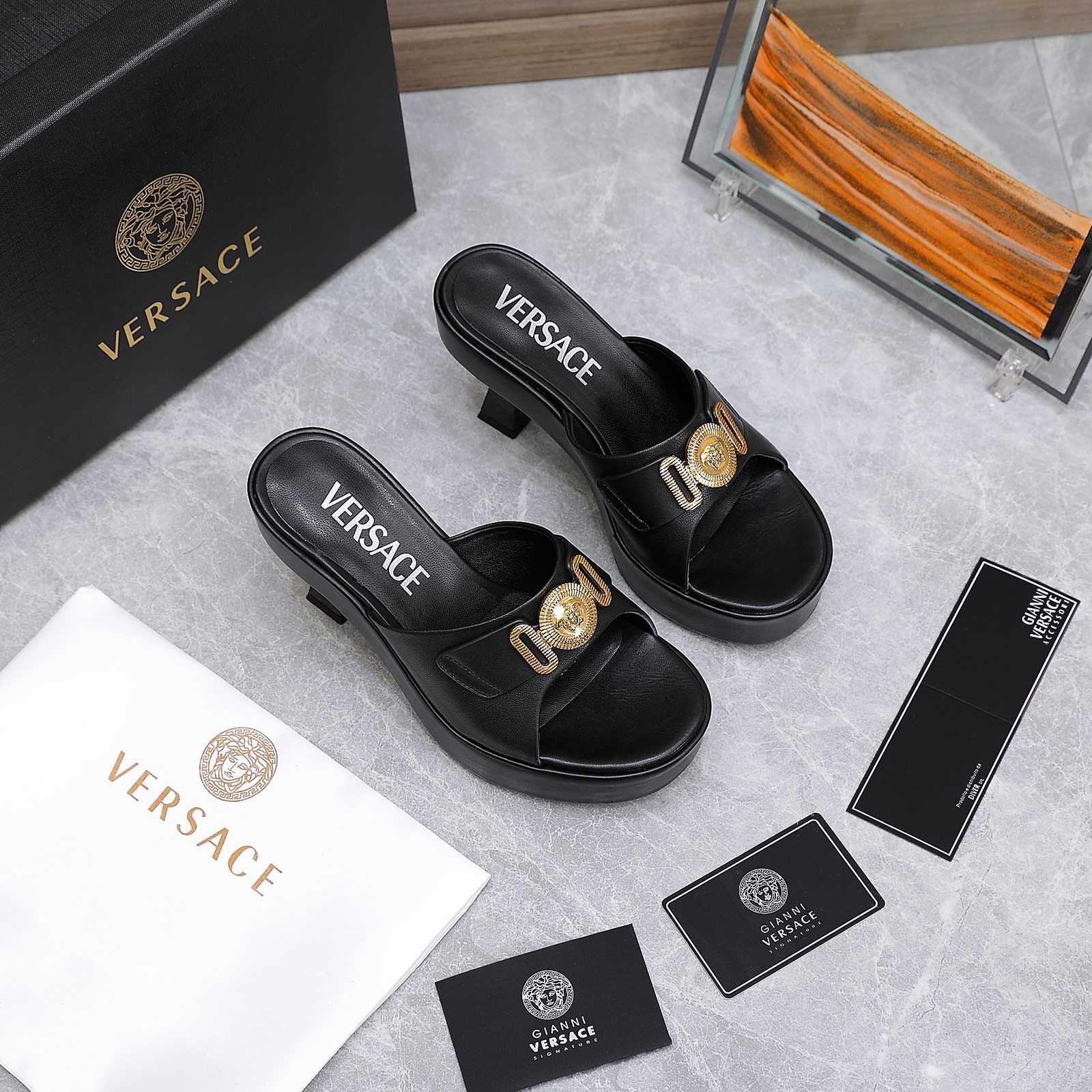 Versace Medusa Biggie Crystal Mules - PerfectKickZ