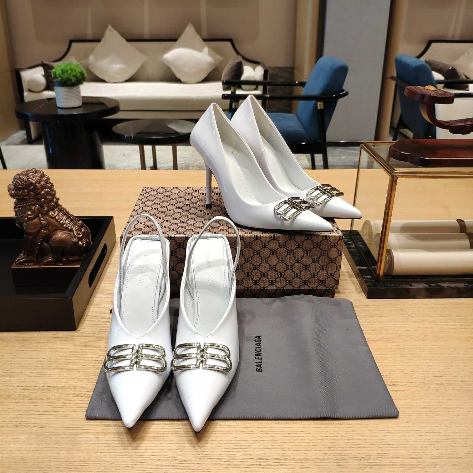 Balenciaga BB Leather Pumps - PerfectKickZ