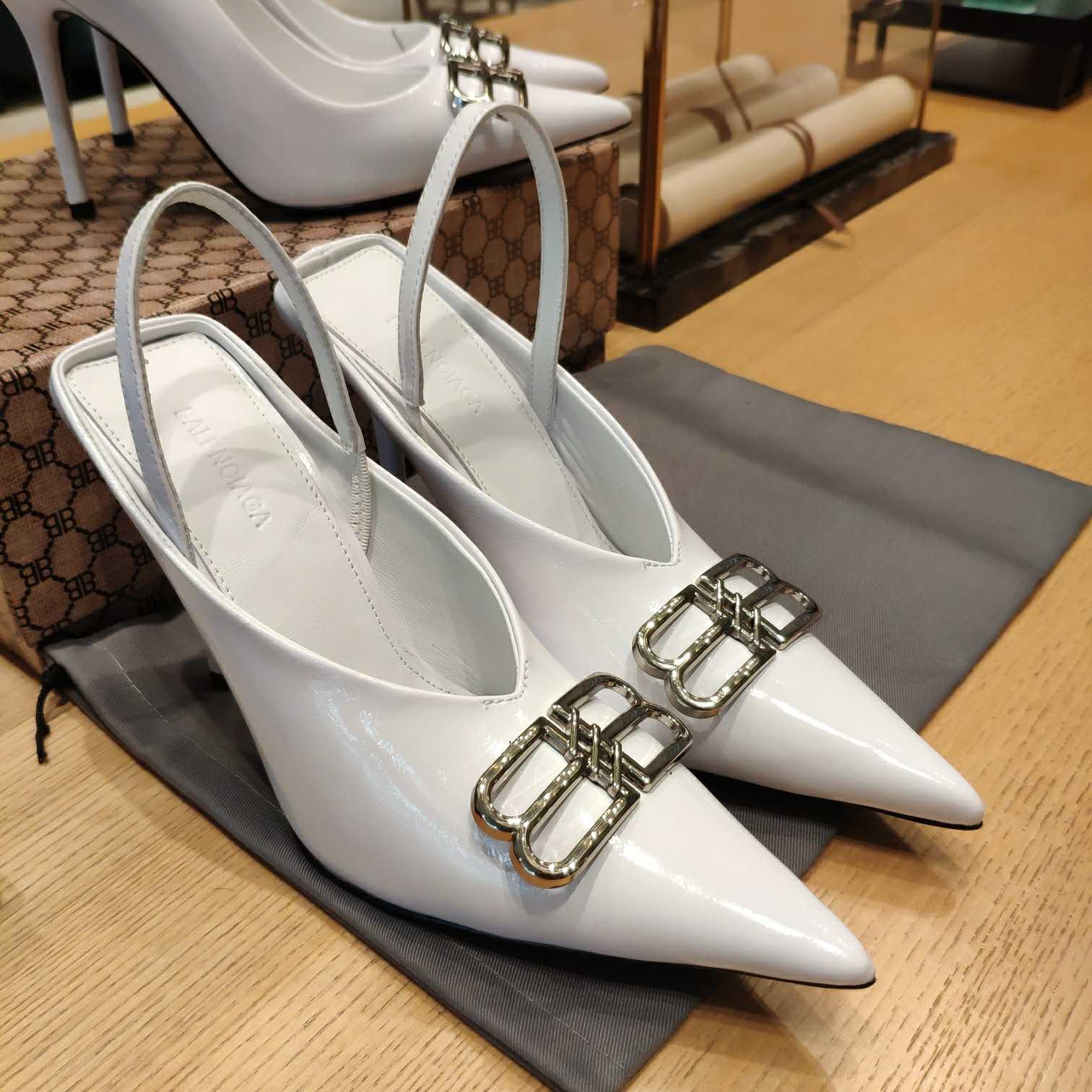 Balenciaga BB Leather Pumps - PerfectKickZ