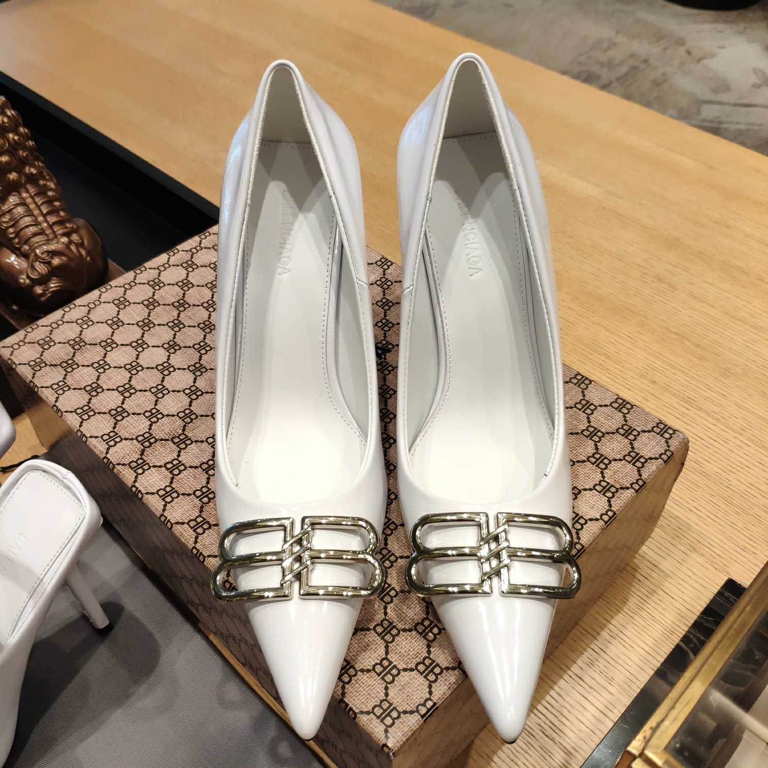 Balenciaga BB Leather Pumps - PerfectKickZ