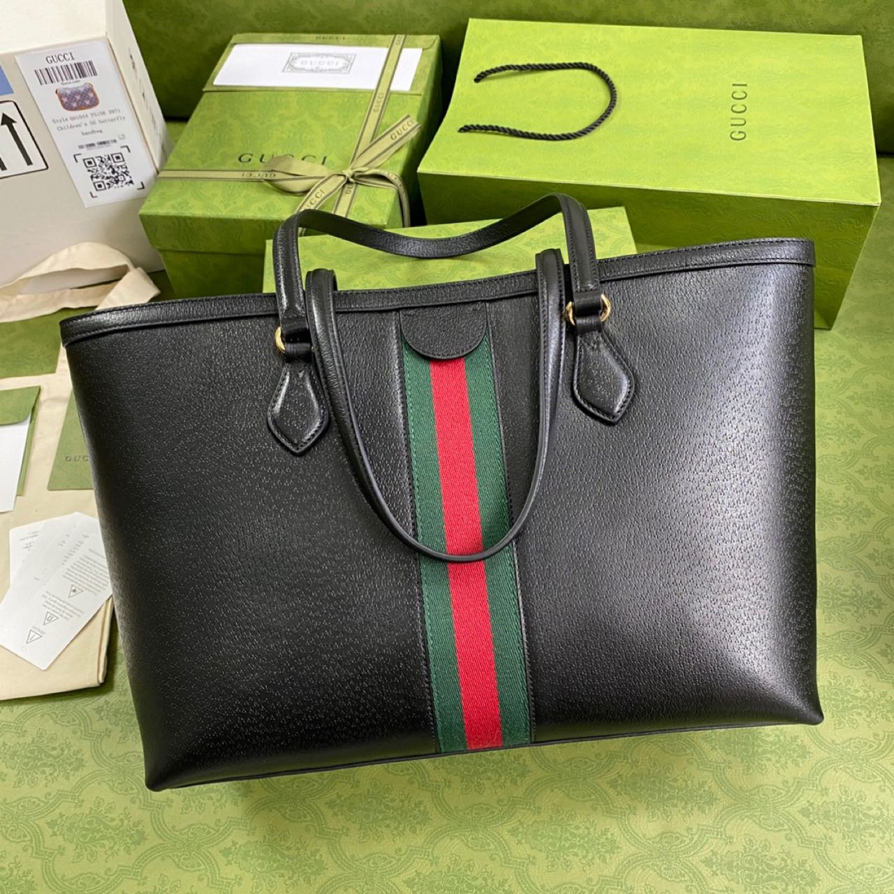Gucci Ophidia Medium Tote(38-28-14cm) - PerfectKickZ