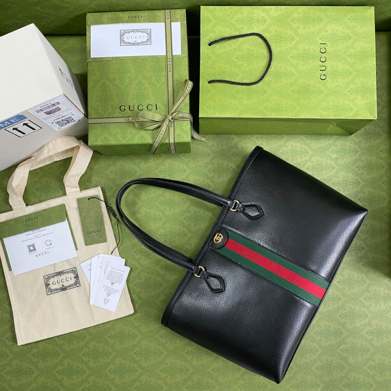 Gucci Ophidia Medium Tote(38-28-14cm) - 