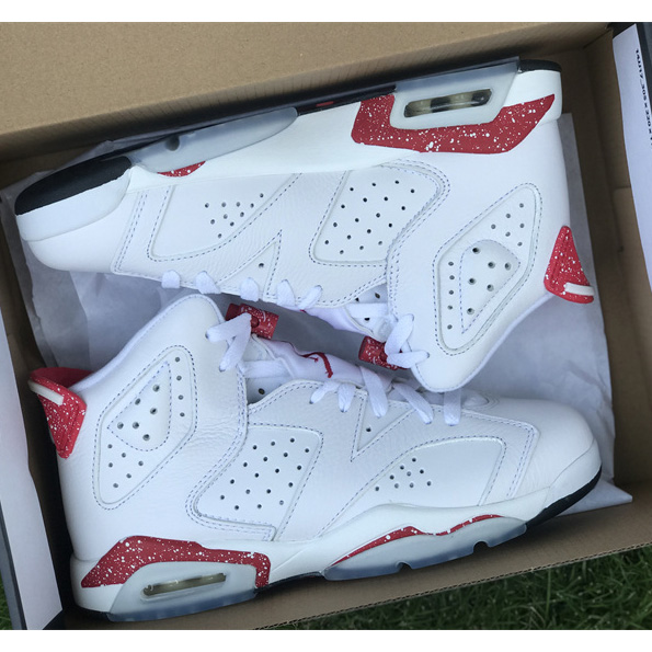 Air Jordan 6 “Red Oreo”GS Sneaker      384665-162  - PerfectKickZ