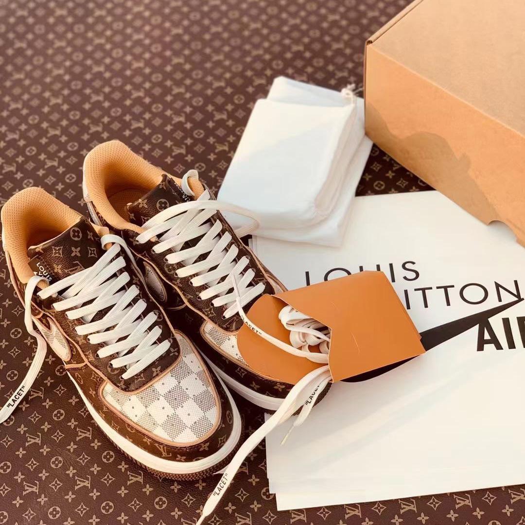 Louis Vuitton x Nike Air Force 1 Sneaker(Upon UK Size) - PerfectKickZ