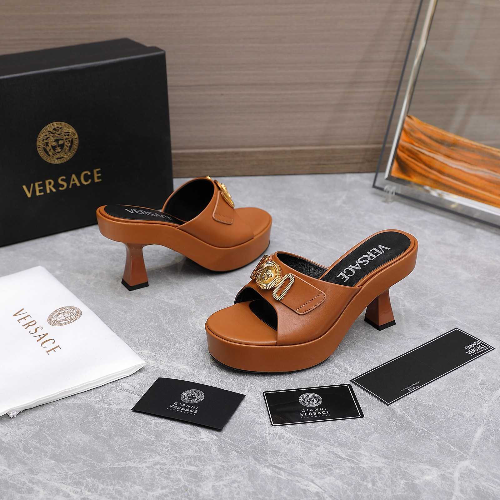 Versace Medusa Biggie Crystal Mules - PerfectKickZ
