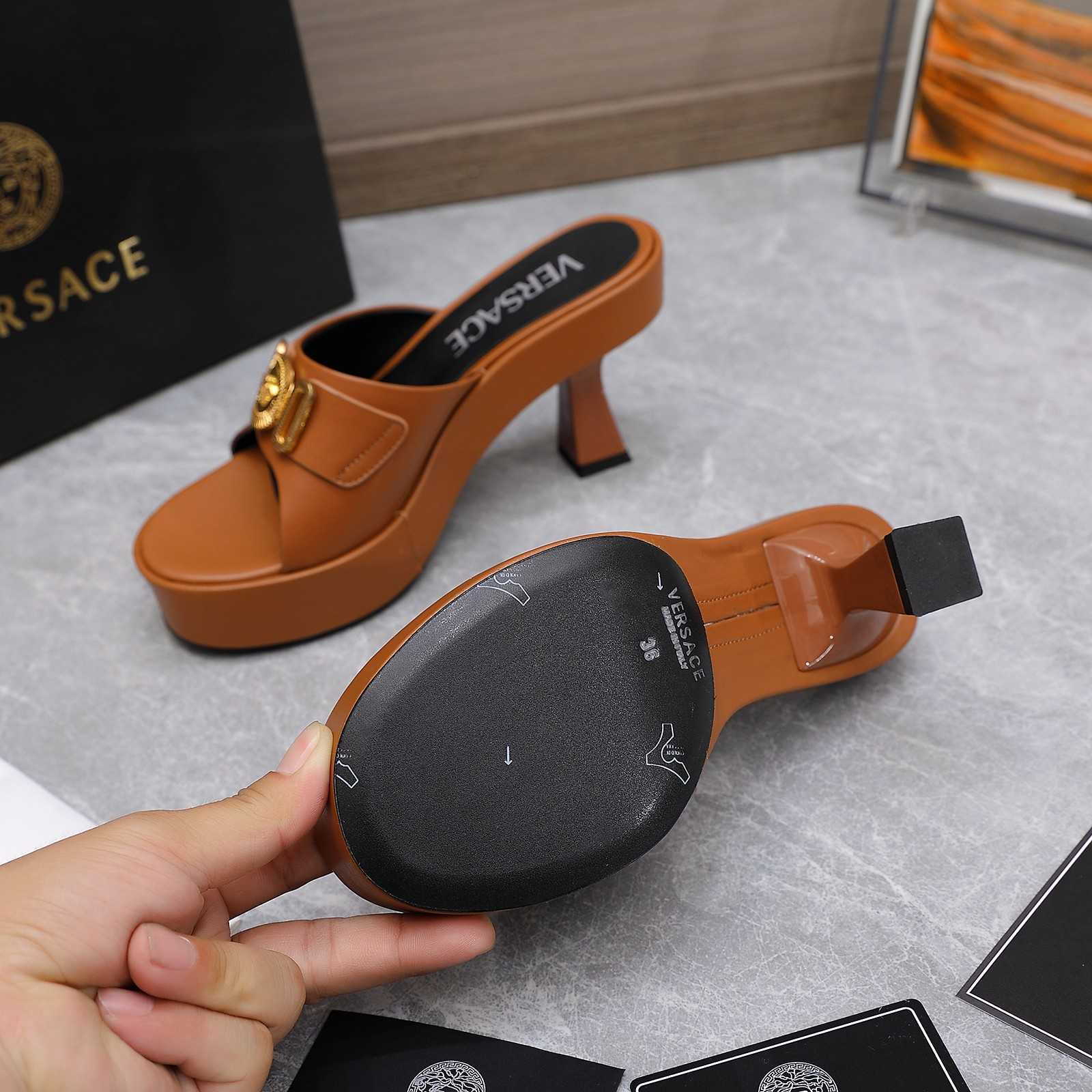 Versace Medusa Biggie Crystal Mules - PerfectKickZ