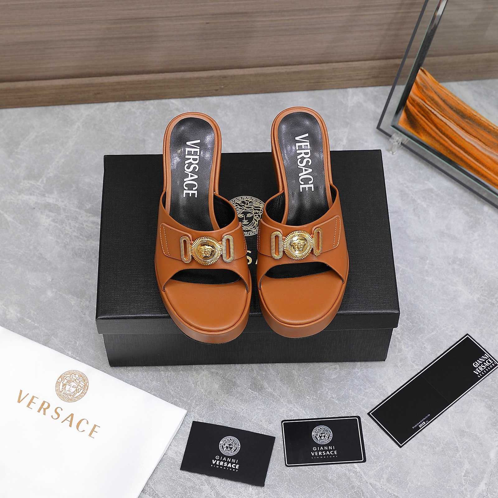 Versace Medusa Biggie Crystal Mules - PerfectKickZ