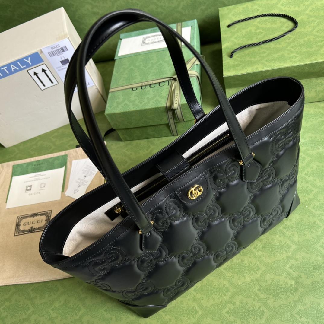 Gucci GG Matelassé Leather Medium Tote(38-28-14cm) - PerfectKickZ