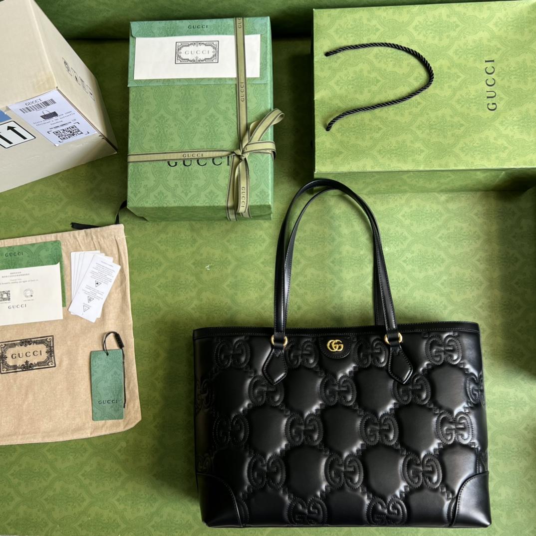 Gucci GG Matelassé Leather Medium Tote(38-28-14cm) - PerfectKickZ