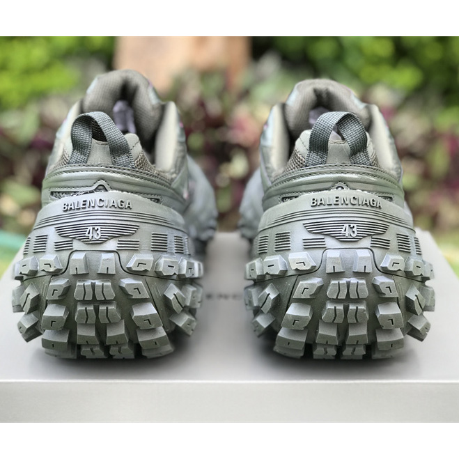 Balenciaga Defender Sneaker In Dark Green Mesh And Nylon - PerfectKickZ