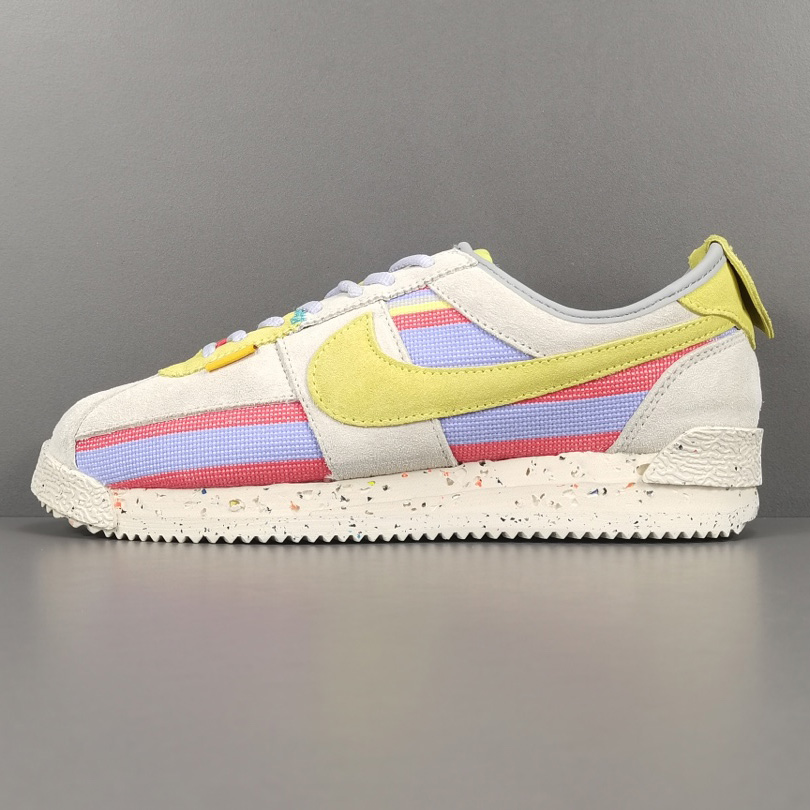 Union LA x Nike Cortez SP ＂Lemon Frost＂Sneaker     DR1413-100  - PerfectKickZ