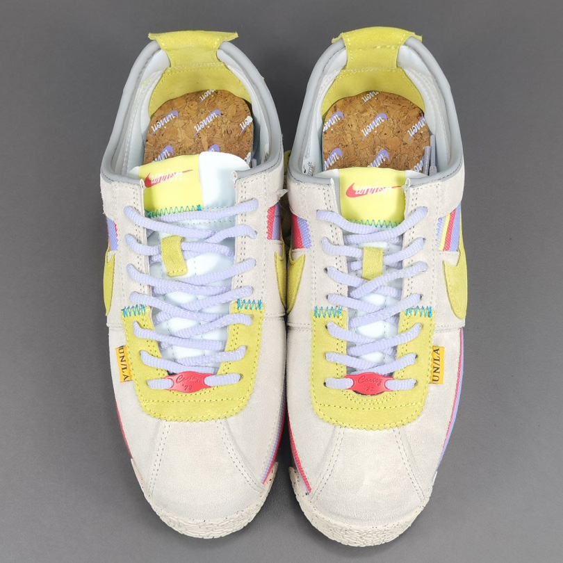 Union LA x Nike Cortez SP ＂Lemon Frost＂Sneaker     DR1413-100  - PerfectKickZ