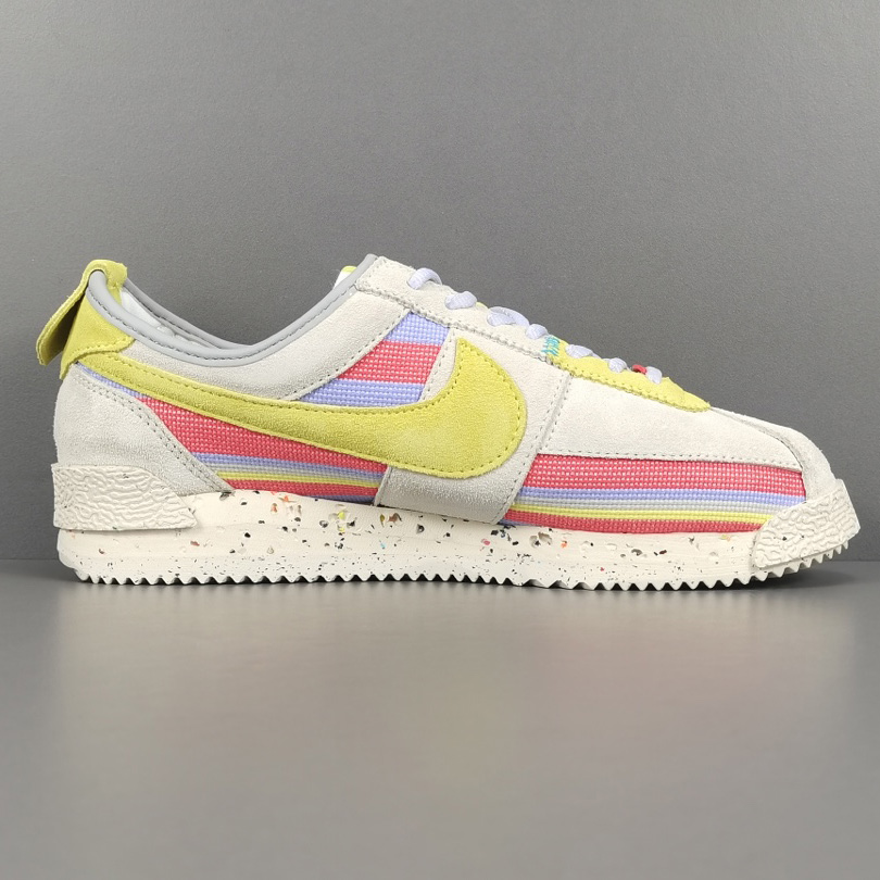 Union LA x Nike Cortez SP ＂Lemon Frost＂Sneaker     DR1413-100  - PerfectKickZ