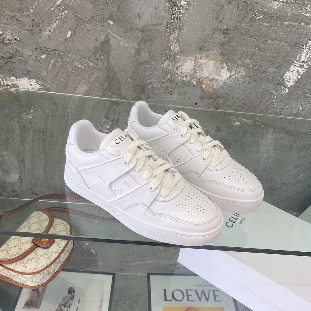 Celine Trainer Low Lace-Up Sneaker In Calfskin - PerfectKickZ