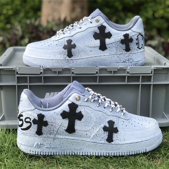 Chrome Hearts x Nike Air Force 1'07 Low Sneaker      - PerfectKickZ