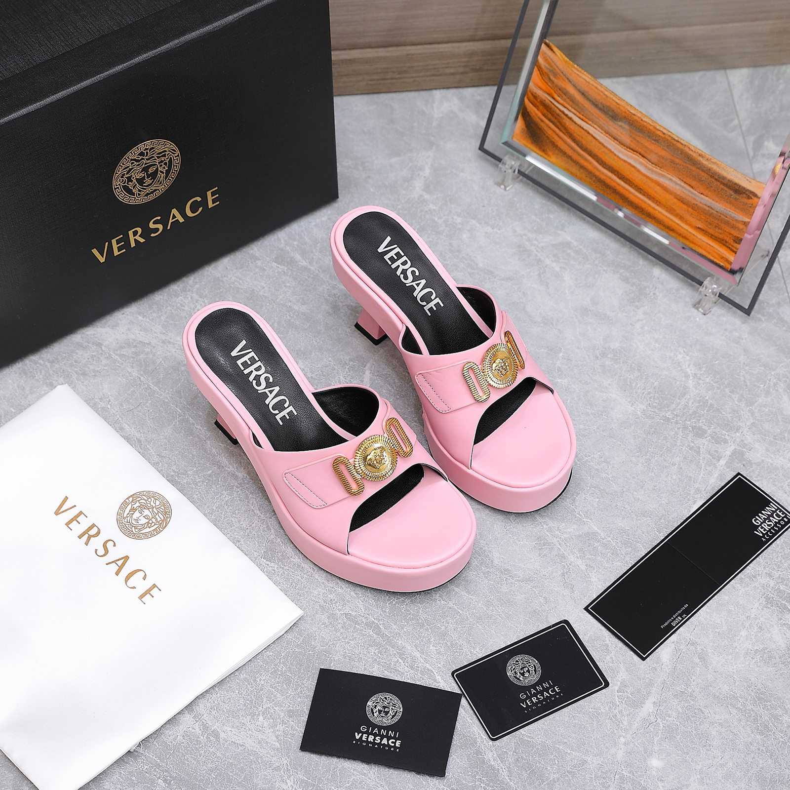 Versace Medusa Biggie Crystal Mules - PerfectKickZ