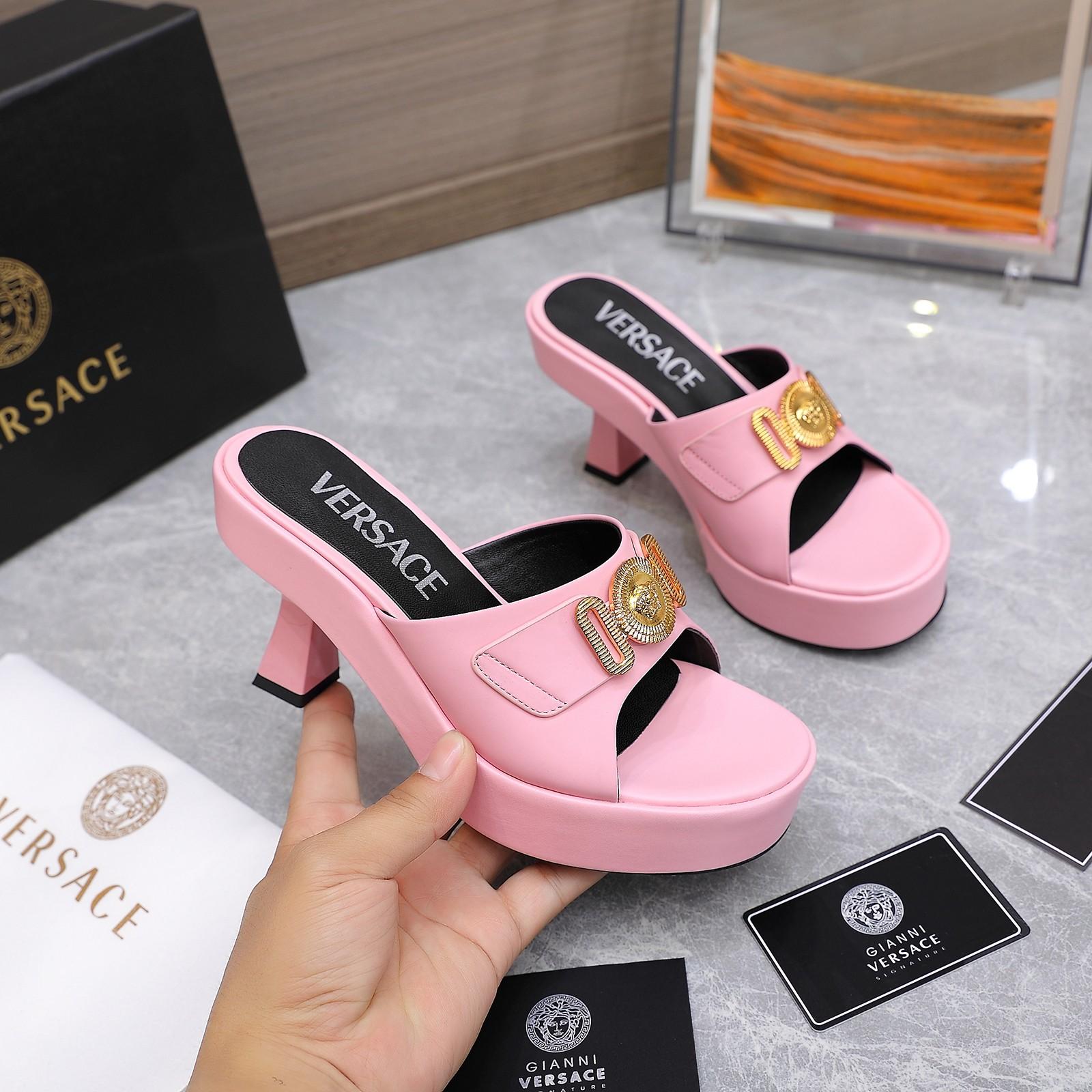 Versace Medusa Biggie Crystal Mules - PerfectKickZ