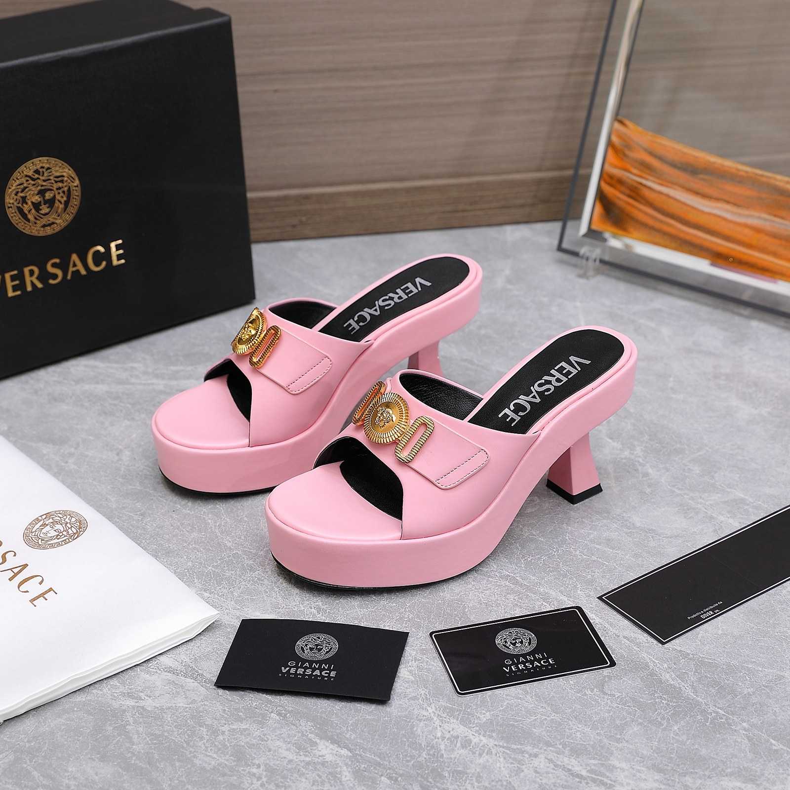 Versace Medusa Biggie Crystal Mules - PerfectKickZ